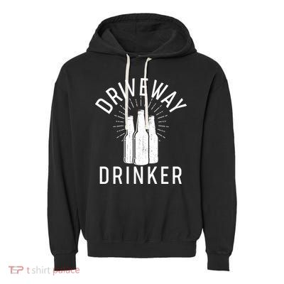 Vintage Driveway Drinker Garment-Dyed Fleece Hoodie