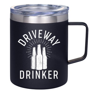 Vintage Driveway Drinker 12oz Stainless Steel Coffee Mug