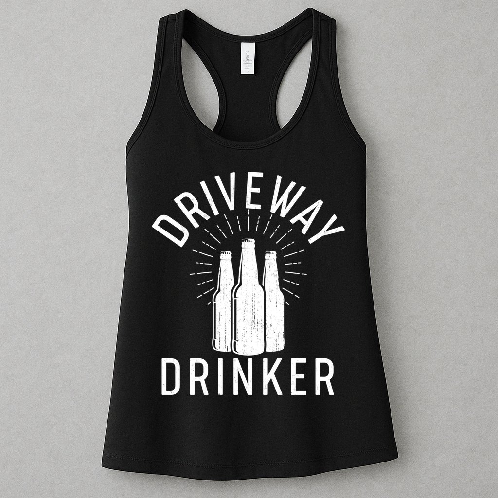 Vintage Driveway Drinker Womens Tank Top
