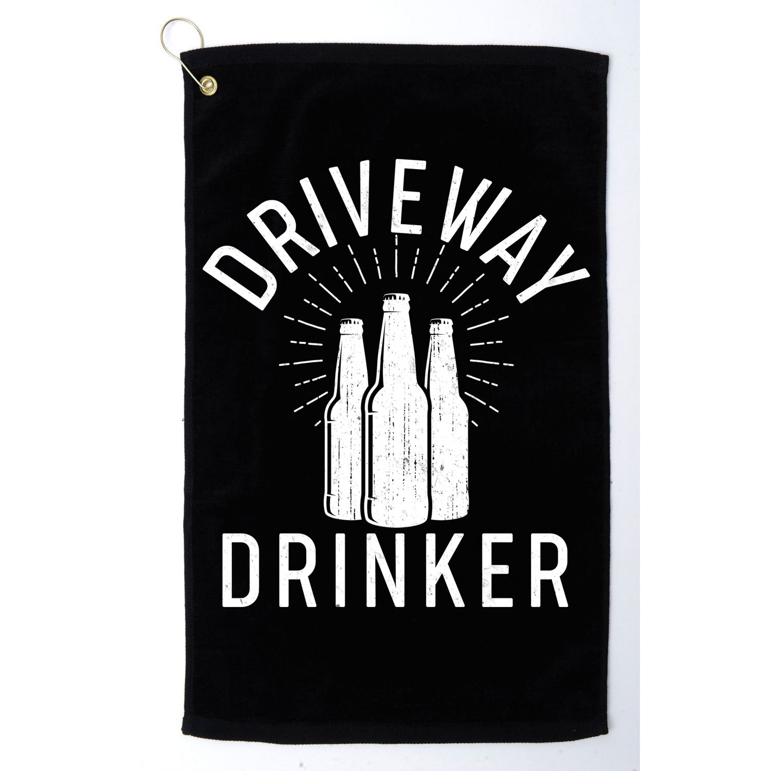 Vintage Driveway Drinker Golf Towel