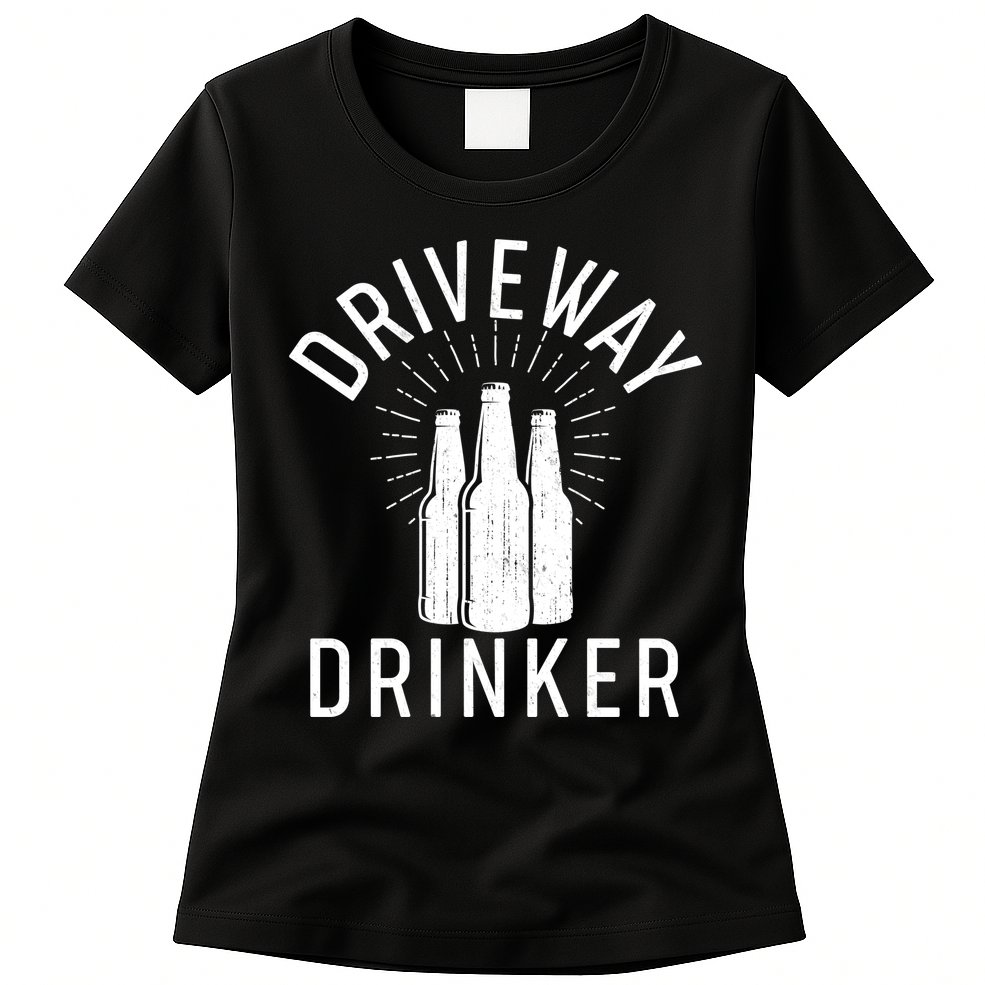 Vintage Driveway Drinker Womens T-Shirt