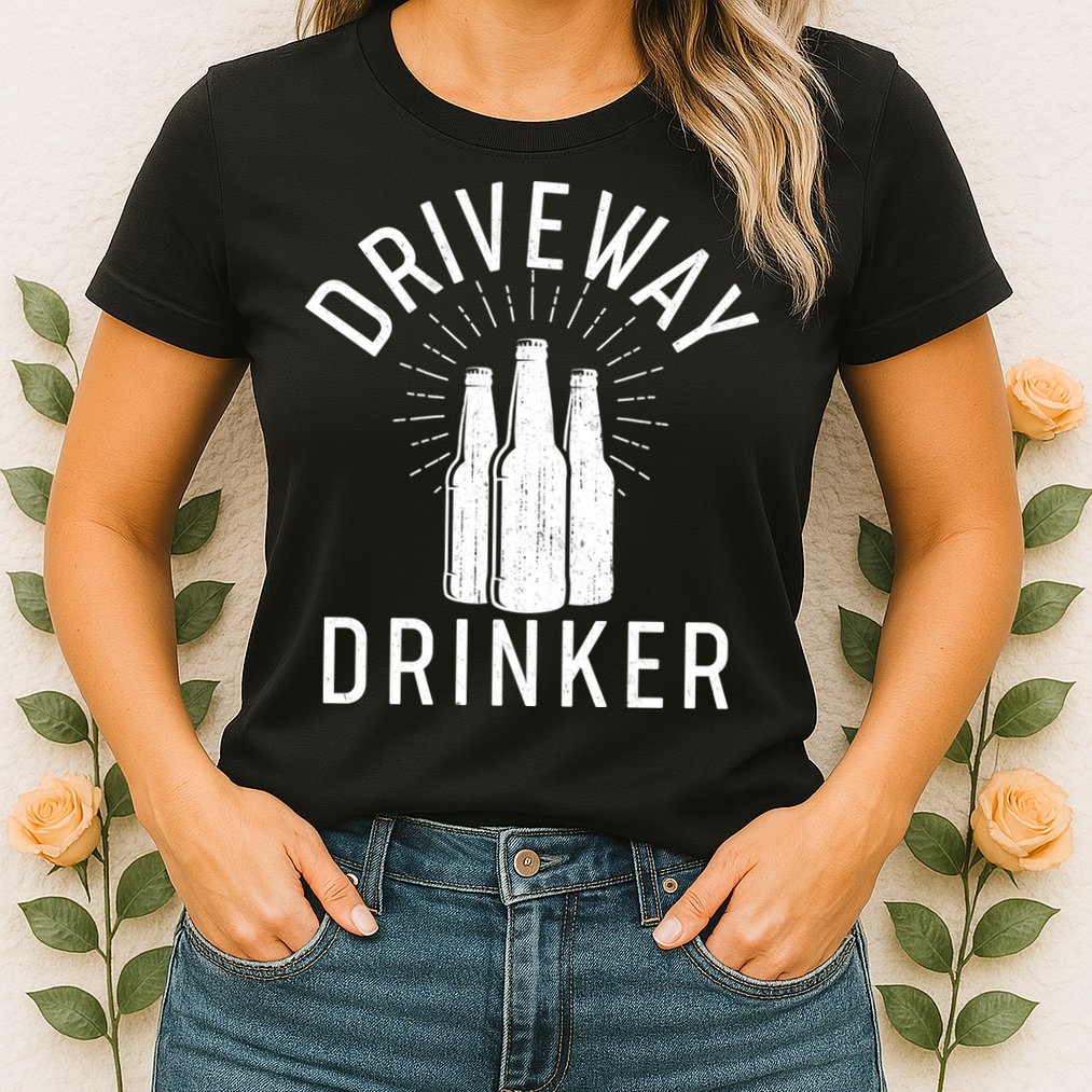Vintage Driveway Drinker Womens T-Shirt