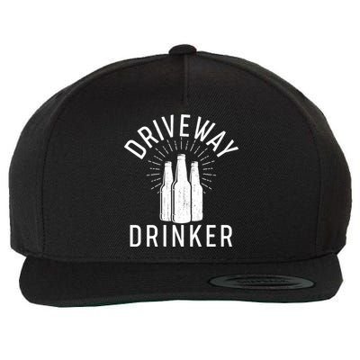 Vintage Driveway Drinker Wool Snapback Cap