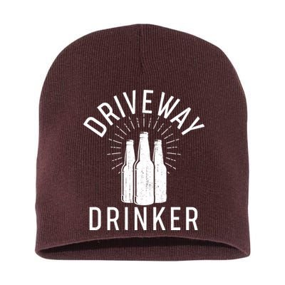 Vintage Driveway Drinker Short Acrylic Beanie