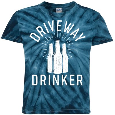 Vintage Driveway Drinker Kids Tie-Dye T-Shirt