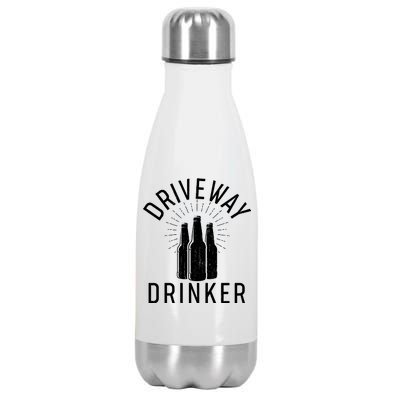 Vintage Driveway Drinker Stainless Steel Insulated Water Bottle