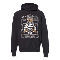 Vintage Dude Aged 30 Years Man Myth Legend 30th Birthday  Premium Hoodie