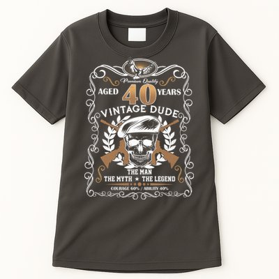 Vintage Dude Aged 40 Years Man Myth Legend 40th Birthday  Tall T-Shirt