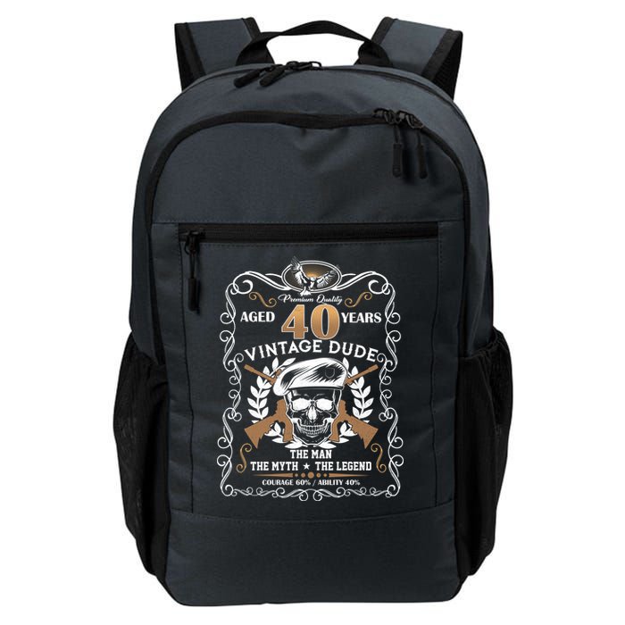 Vintage Dude Aged 40 Years Man Myth Legend 40th Birthday  Backpack