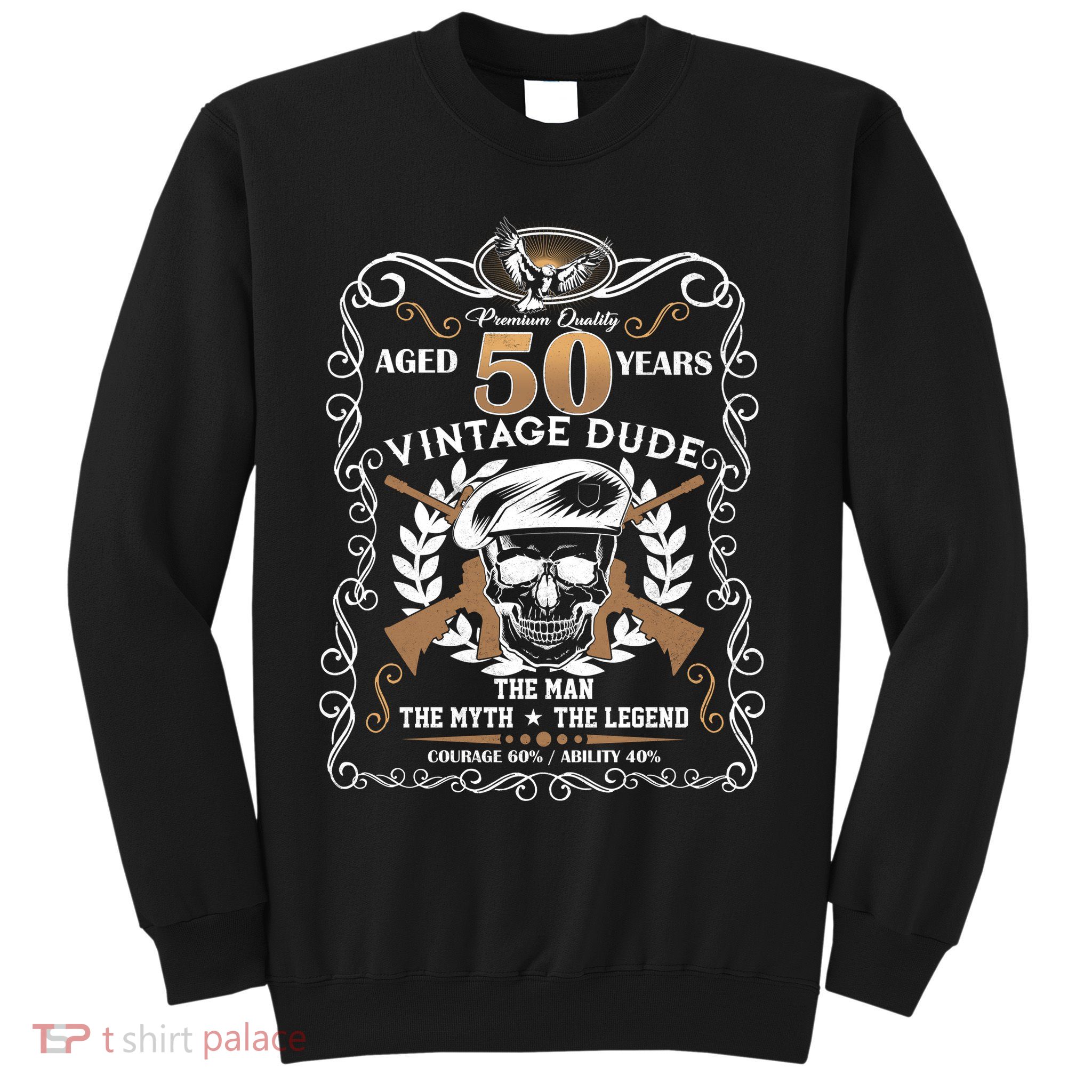 Vintage Dude Aged 50 Years Man Myth Legend 50th Birthday Sweatshirt