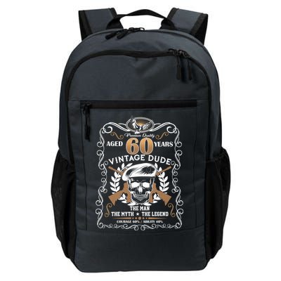 Vintage Dude Aged 60 Years Man Myth Legend 60th Birthday Daily Commute Backpack