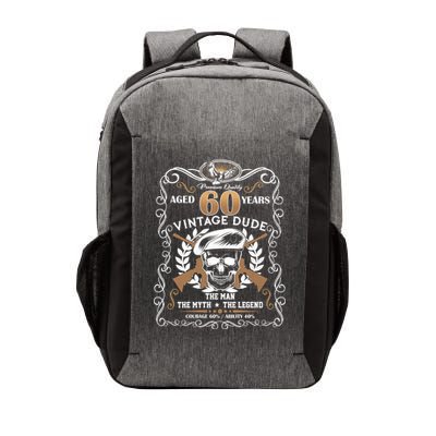 Vintage Dude Aged 60 Years Man Myth Legend 60th Birthday Vector Backpack