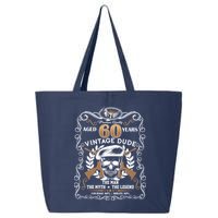 Vintage Dude Aged 60 Years Man Myth Legend 60th Birthday 25L Jumbo Tote