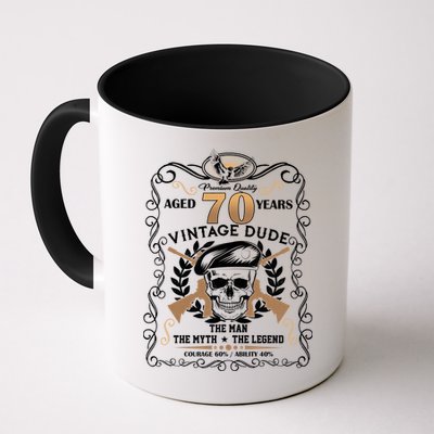 Vintage Dude Aged 70 Years Man Myth Legend 70th Birthday  Mug