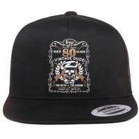 Vintage Dude Aged 80 Years Man Myth Legend 80th Birthday  Flatbill Hat