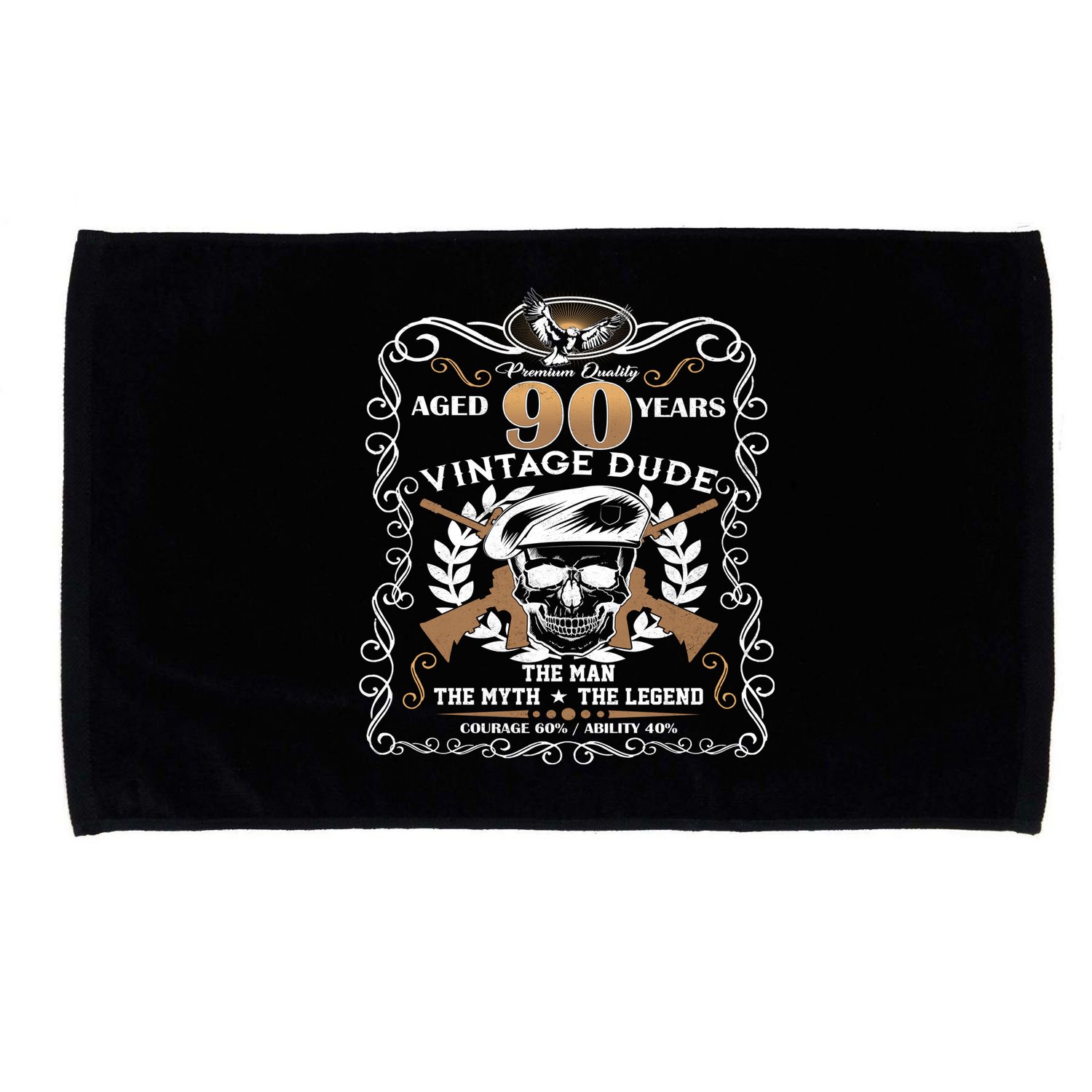 Vintage Dude Aged 90 Years Man Myth Legend 90th Birthday  Microfiber Hand Towel