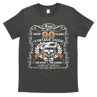 Vintage Dude Aged 90 Years Man Myth Legend 90th Birthday  T-Shirt