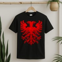 Vintage Eagle Albanian Flag T-Shirt