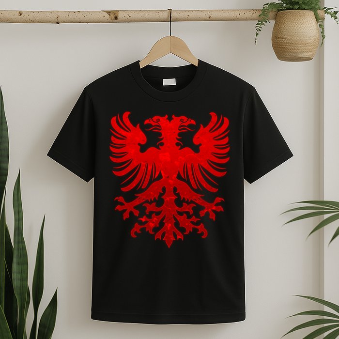 Vintage Eagle Albanian Flag T-Shirt