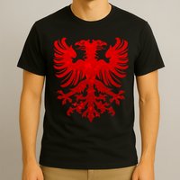 Vintage Eagle Albanian Flag T-Shirt