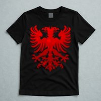 Vintage Eagle Albanian Flag T-Shirt
