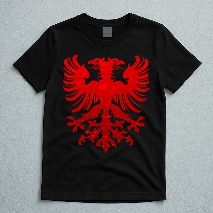 Vintage Eagle Albanian Flag T-Shirt