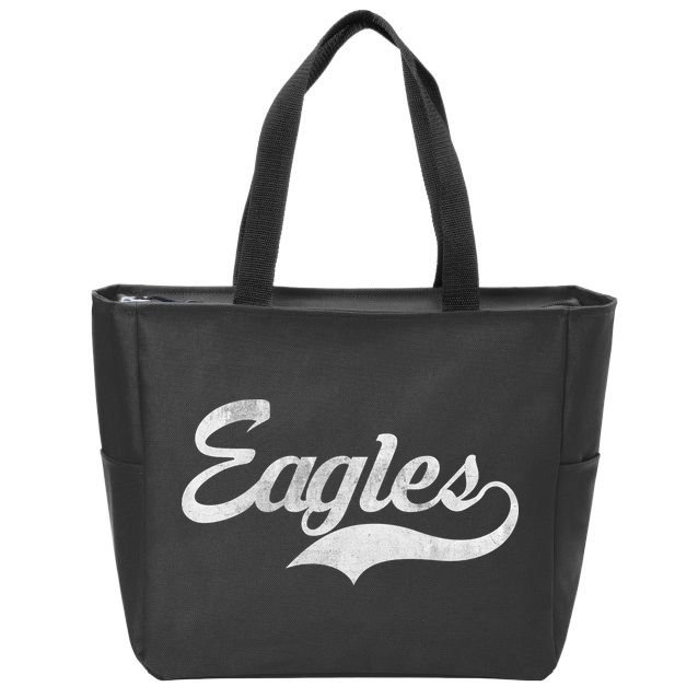 Vintage Eagles Zip Tote Bag