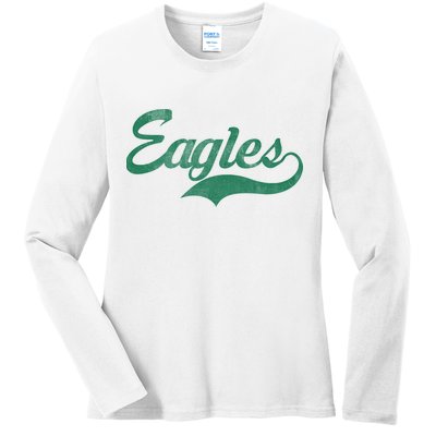 Vintage Eagles Ladies Long Sleeve Shirt
