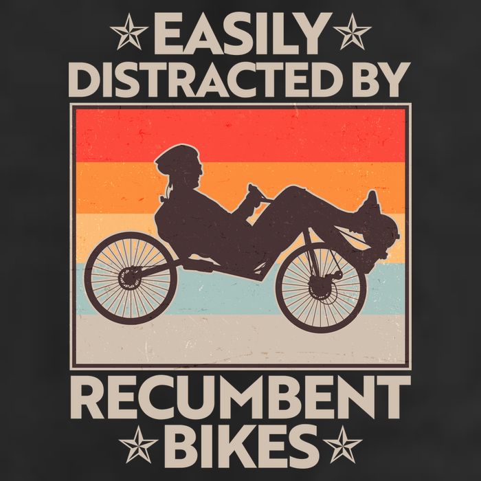Vintage Easily Distracted By Recumbent Bikes Hat