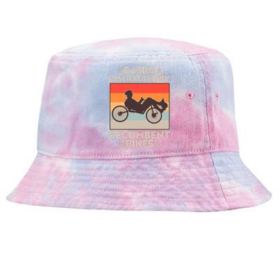 Vintage Easily Distracted By Recumbent Bikes Tie-Dyed Bucket Hat