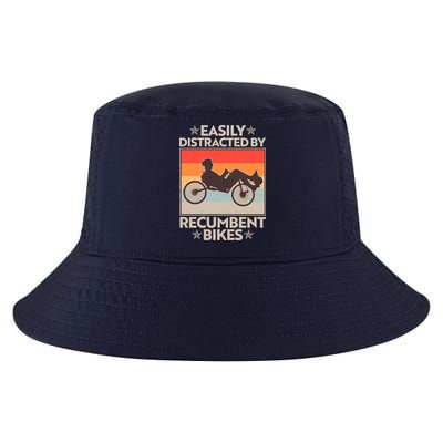 Vintage Easily Distracted By Recumbent Bikes Cool Comfort Performance Bucket Hat