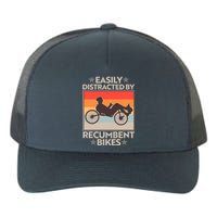 Vintage Easily Distracted By Recumbent Bikes Yupoong Adult 5-Panel Trucker Hat