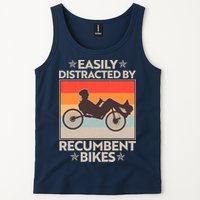 Vintage Easily Distracted By Recumbent Bikes Tank Top