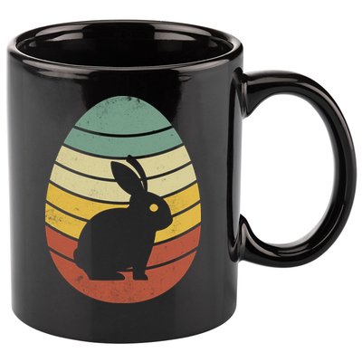 Vintage Easter Bunny Egg 11oz C Handle Ceramic Mug