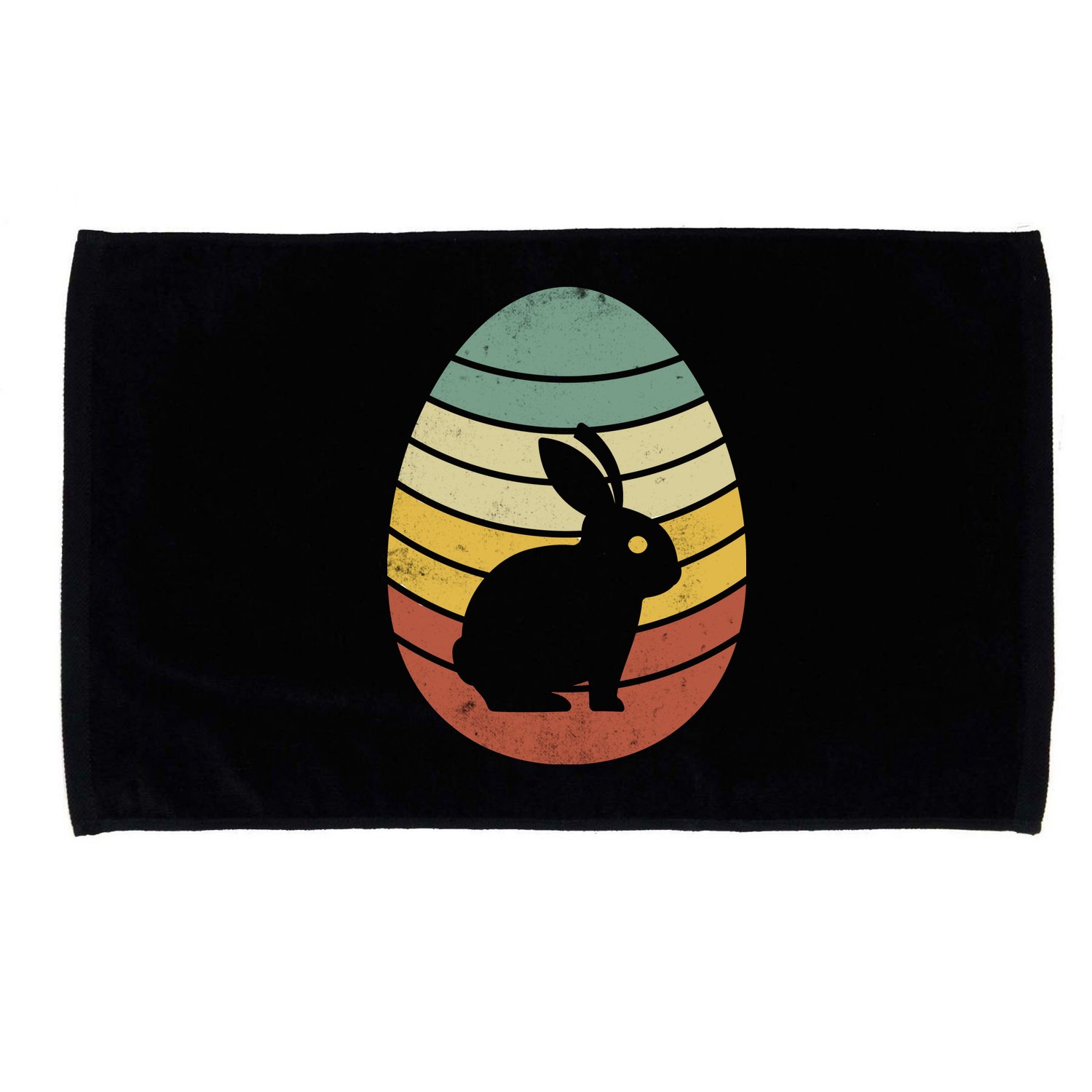 Vintage Easter Bunny Egg Microfiber Hand Towel
