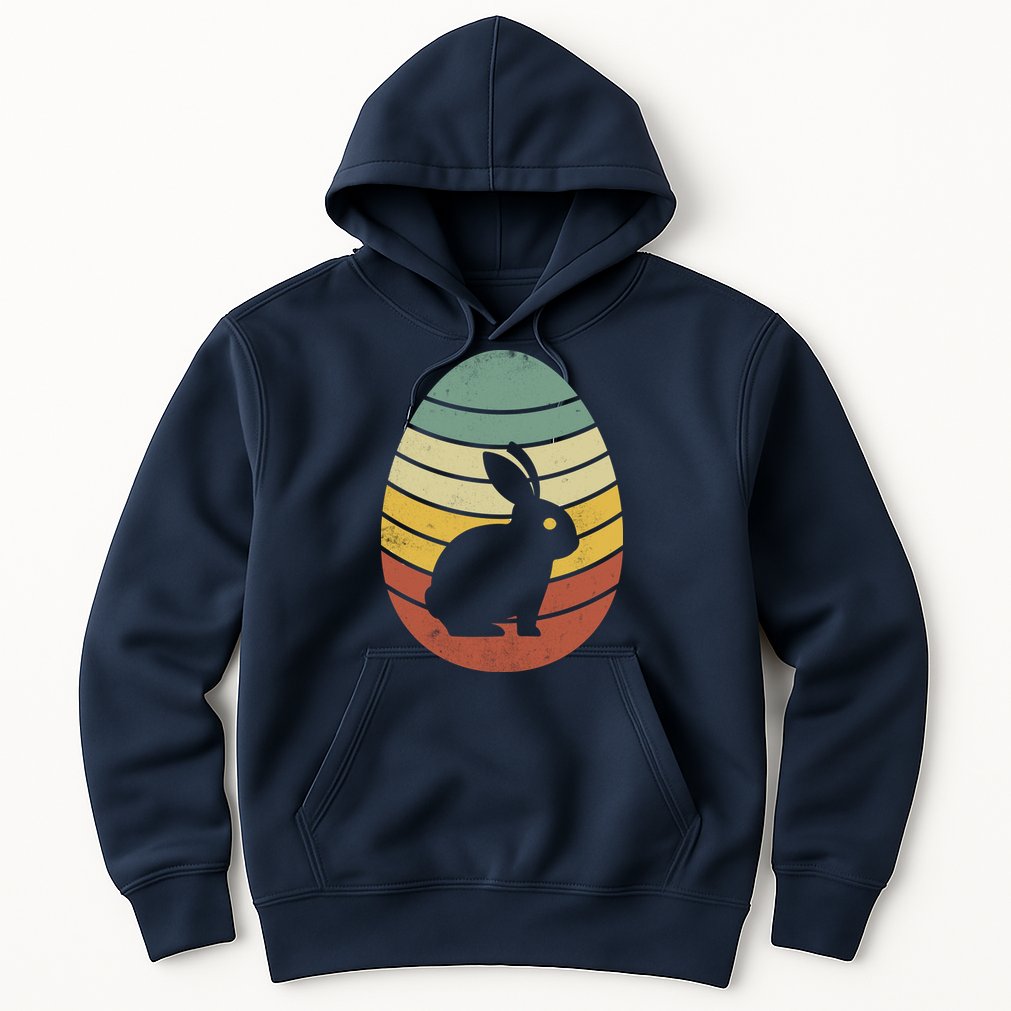 Vintage Easter Bunny Egg Hoodie
