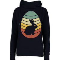 Vintage Easter Bunny Egg Womens Funnel Neck Pullover Hood