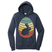 Vintage Easter Bunny Egg Women's Pullover Hoodie