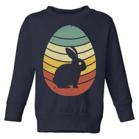 Vintage Easter Bunny Egg Toddler Sweatshirt