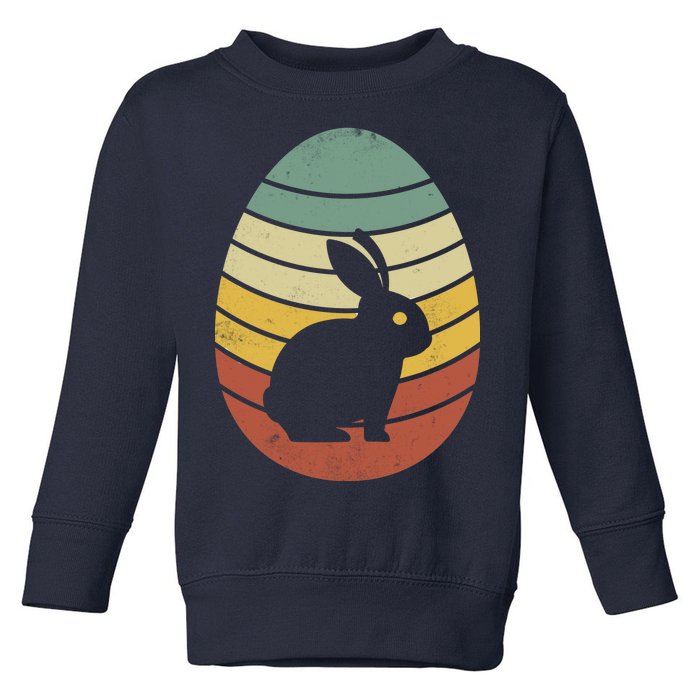 Vintage Easter Bunny Egg Toddler Sweatshirt