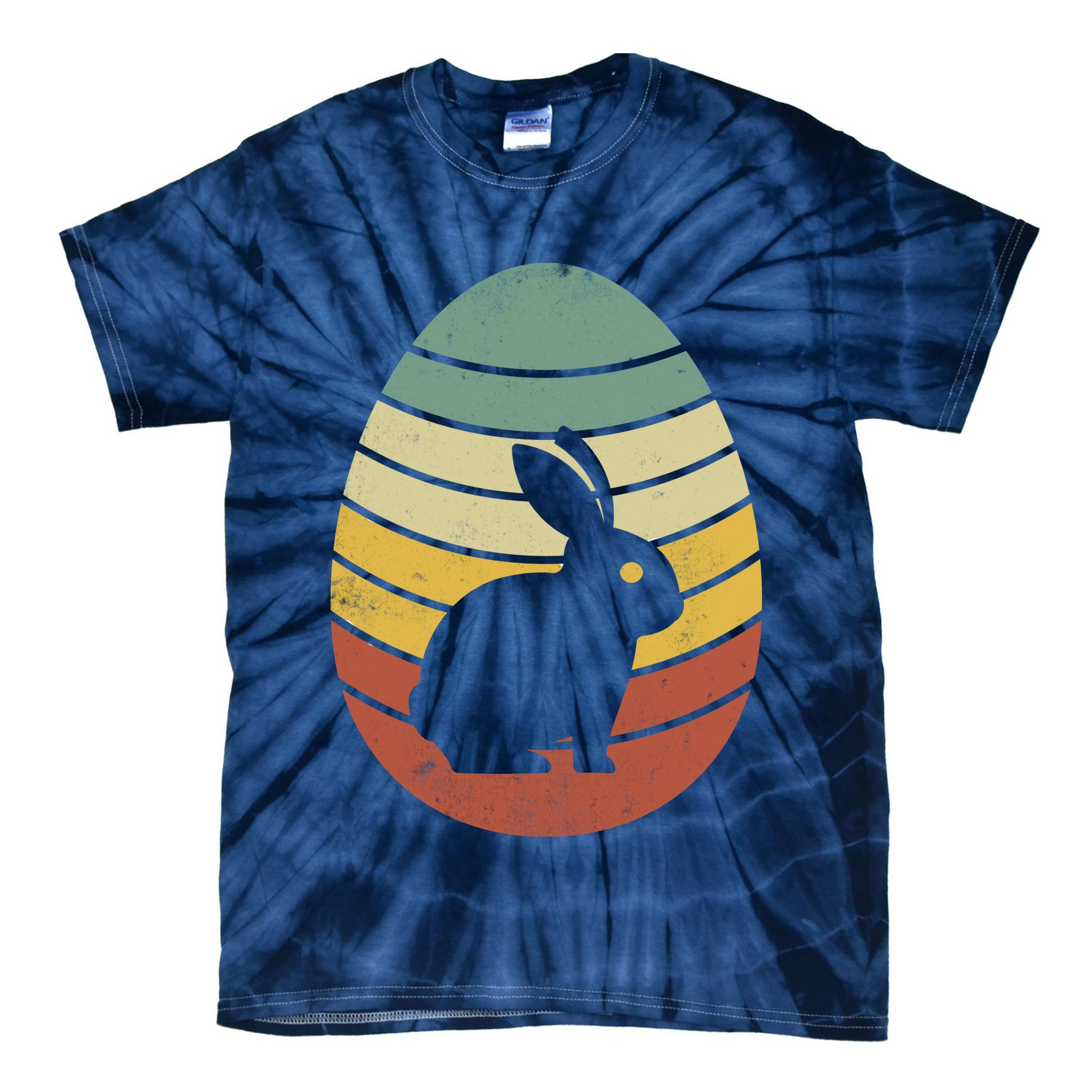 Vintage Easter Bunny Egg Tie-Dye T-Shirt
