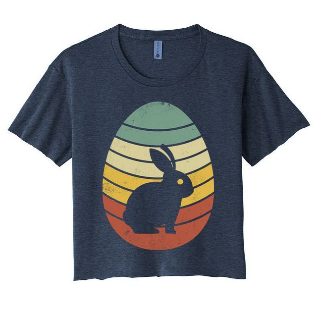 Vintage Easter Bunny Egg Crop Top