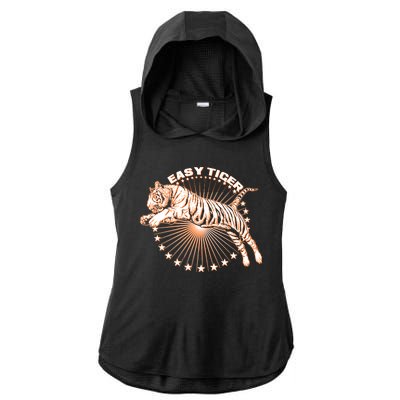 Vintage Easy Tiger Ladies PosiCharge Tri-Blend Wicking Draft Hoodie Tank