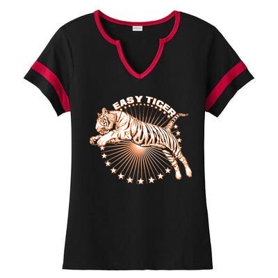 Vintage Easy Tiger Ladies Halftime Notch Neck Tee