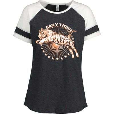 Vintage Easy Tiger Enza Ladies Jersey Colorblock Tee