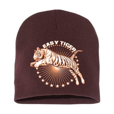 Vintage Easy Tiger Short Acrylic Beanie