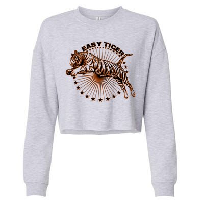 Vintage Easy Tiger Cropped Pullover Crew