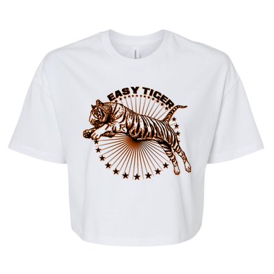 Vintage Easy Tiger Bella+Canvas Jersey Crop Tee