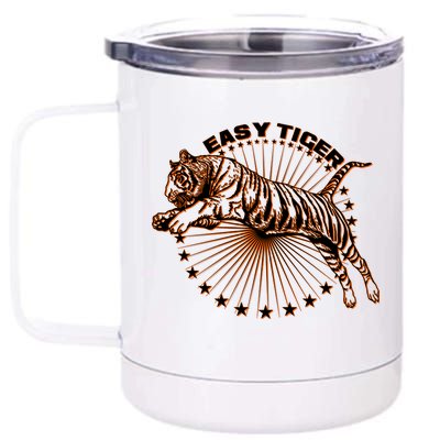 Vintage Easy Tiger 12 oz Stainless Steel Tumbler Cup