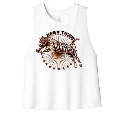 Vintage Easy Tiger Women's Racerback Cropped Tank